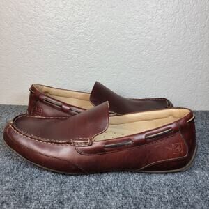 Sperry Top-Sider Men Driving Moc Loafers Size 12M Dark Brown Leather Slip On
